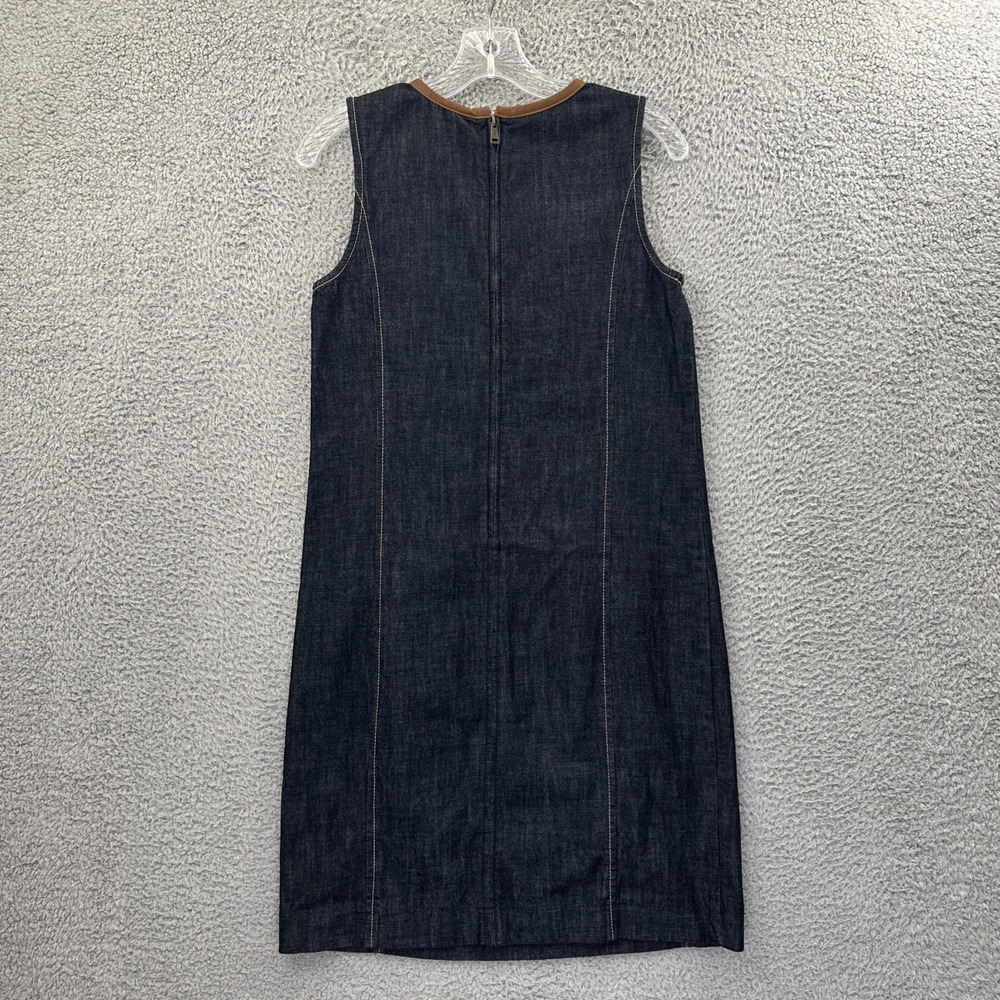 Lauren Ralph Lauren Sheath Denim Jean Dress Western Rodeo Boho Cotton Women's 4 - Picture 2 of 7